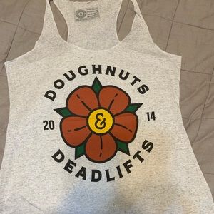 Doughnuts and Deadlifts workout tank